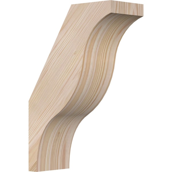 Ekena Millwork 3 1/2"W x 8"D x 12"H Funston Smooth Knee Brace, Douglas Fir BRC04X08X12FST00SDF - main